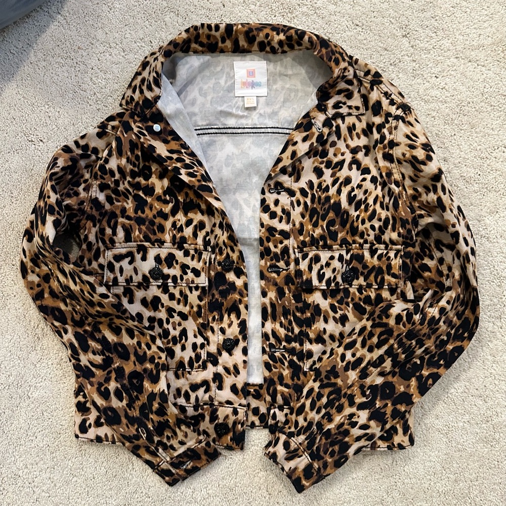 LulaRoe XXS cheetah jacket